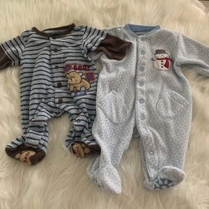 Newborn Footed one-piece sleepers